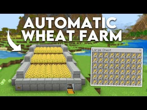 Automatic Wheat Farm — Bedrock Edition (Villager Mechanic)