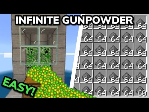 Easy Creeper/Gunpowder Farm — Java & Bedrock 1.20