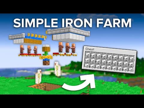 Easiest Iron Golem Farm — Java 1.20/1.21