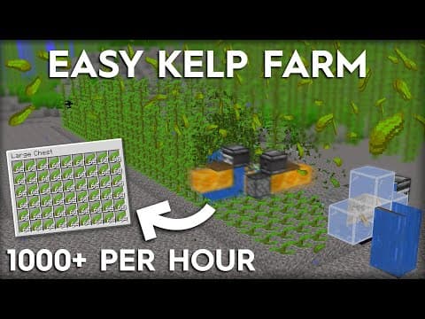 Automatic Kelp Farm — Java 1.20 (Infinite Fuel)