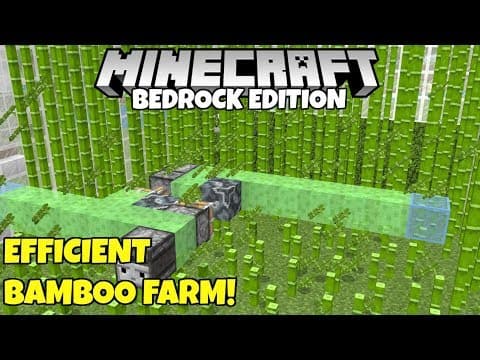 Fully Automatic Bamboo Farm — Bedrock Edition 1.20
