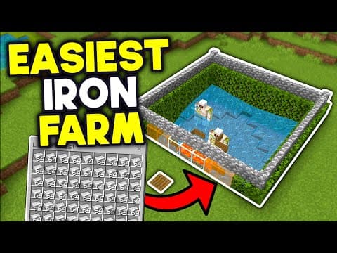 Simple Iron Golem Farm — Bedrock Edition 1.20/1.21